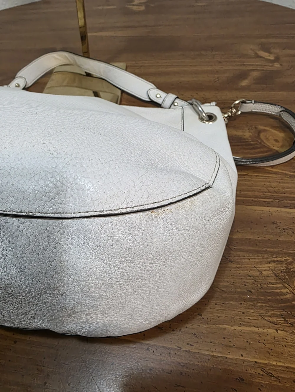 Henri Bendel White Leather Shoulder Bag - Versatile Women's Tote